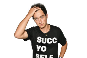 Man wearing Succulent Studios unisex t-shirt | SUCC YO SELF
